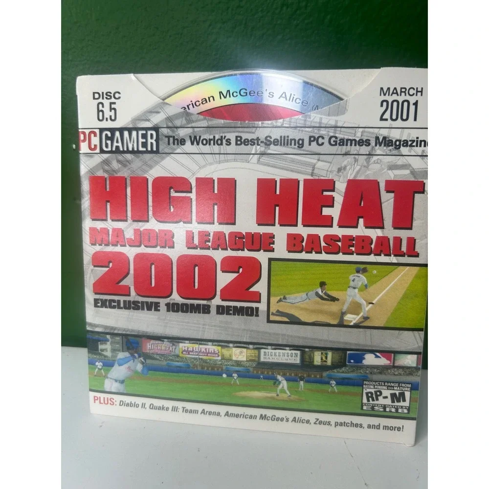PC Gamer Disc 6.5 March 2001 High Heat MLB 2002 Diablo II Quake III Demo CD